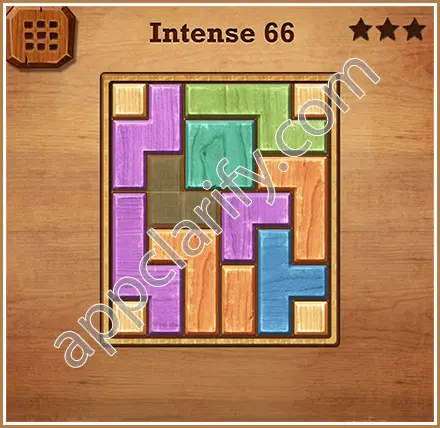 Wood Block Puzzle Intense Level 66 Solution