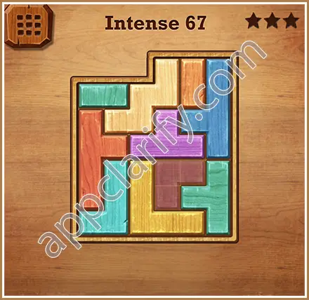 Wood Block Puzzle Intense Level 67 Solution