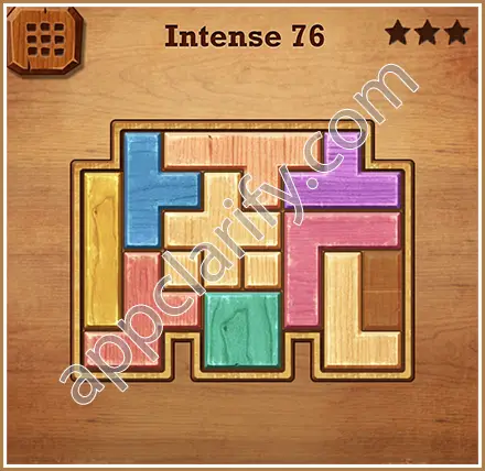 Wood Block Puzzle Intense Level 76 Solution