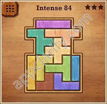 Wood Block Puzzle Intense Level 84 Solution