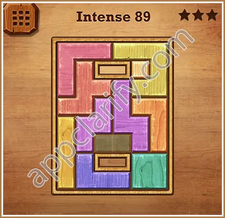 Wood Block Puzzle Intense Level 89 Solution