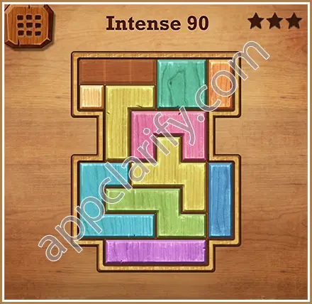 Wood Block Puzzle Intense Level 90 Solution