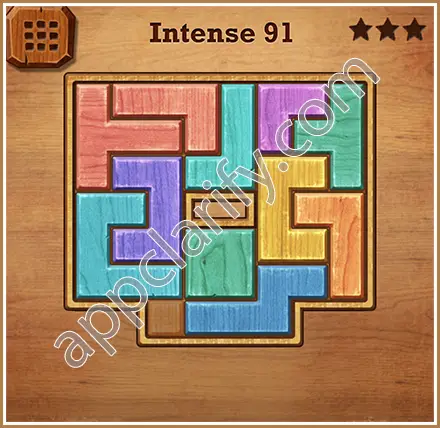 Wood Block Puzzle Intense Level 91 Solution