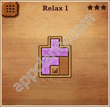 Wood Block Puzzle Relax Level 1 Solution