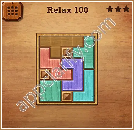 Wood Block Puzzle Relax Level 100 Solution
