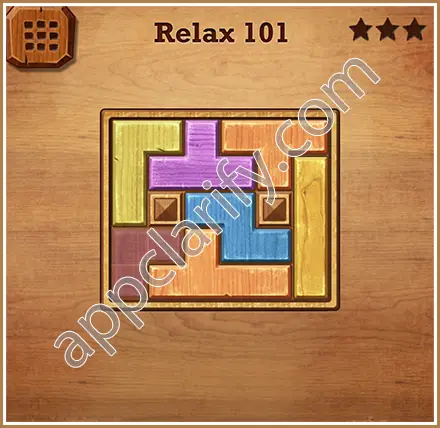 Wood Block Puzzle Relax Level 101 Solution