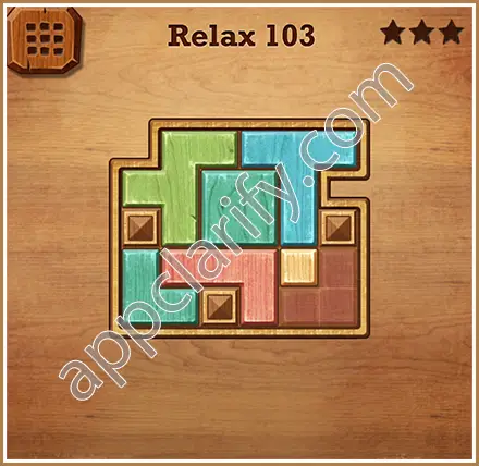 Wood Block Puzzle Relax Level 103 Solution