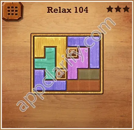 Wood Block Puzzle Relax Level 104 Solution