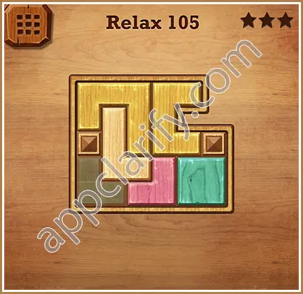 Wood Block Puzzle Relax Level 105 Solution