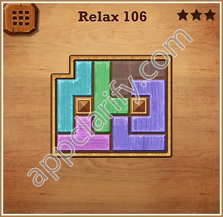 Wood Block Puzzle Relax Level 106 Solution