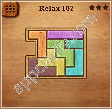 Wood Block Puzzle Relax Level 107 Solution