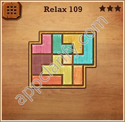 Wood Block Puzzle Relax Level 109 Solution