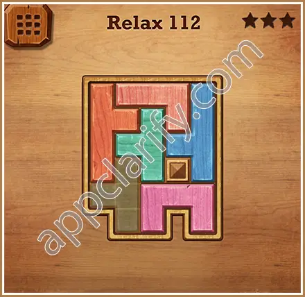 Wood Block Puzzle Relax Level 112 Solution