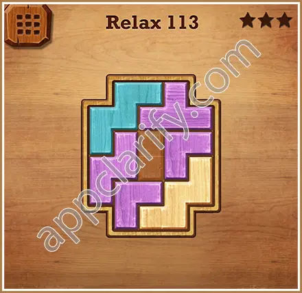 Wood Block Puzzle Relax Level 113 Solution