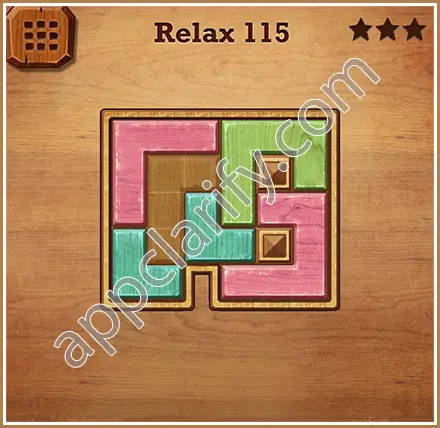 Wood Block Puzzle Relax Level 115 Solution