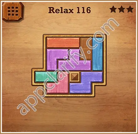 Wood Block Puzzle Relax Level 116 Solution