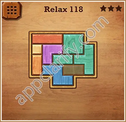 Wood Block Puzzle Relax Level 118 Solution