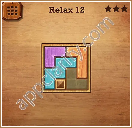 Wood Block Puzzle Relax Level 12 Solution