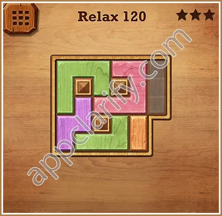 Wood Block Puzzle Relax Level 120 Solution