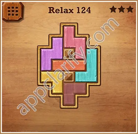 Wood Block Puzzle Relax Level 124 Solution