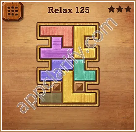 Wood Block Puzzle Relax Level 125 Solution