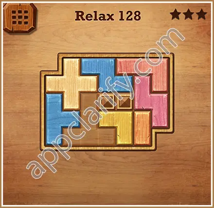 Wood Block Puzzle Relax Level 128 Solution