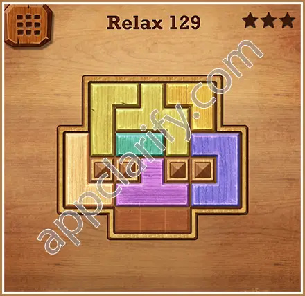 Wood Block Puzzle Relax Level 129 Solution