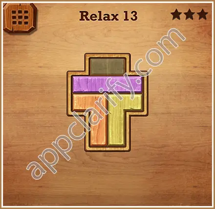 Wood Block Puzzle Relax Level 13 Solution