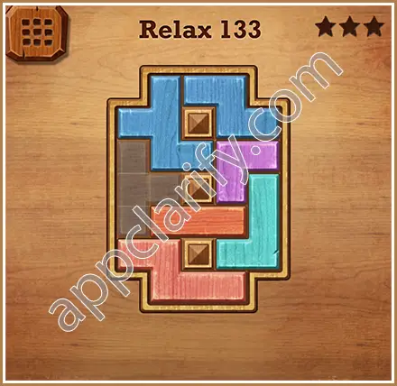 Wood Block Puzzle Relax Level 133 Solution