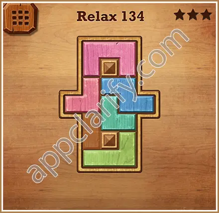 Wood Block Puzzle Relax Level 134 Solution