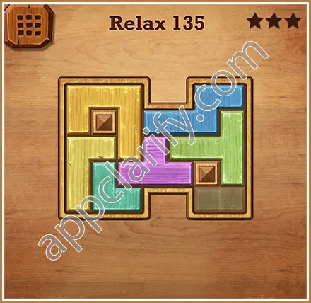 Wood Block Puzzle Relax Level 135 Solution