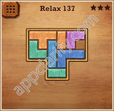Wood Block Puzzle Relax Level 137 Solution