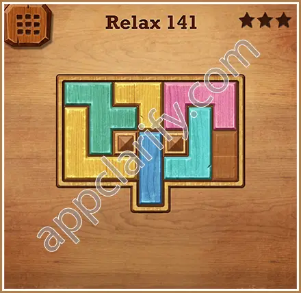 Wood Block Puzzle Relax Level 141 Solution