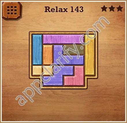 Wood Block Puzzle Relax Level 143 Solution