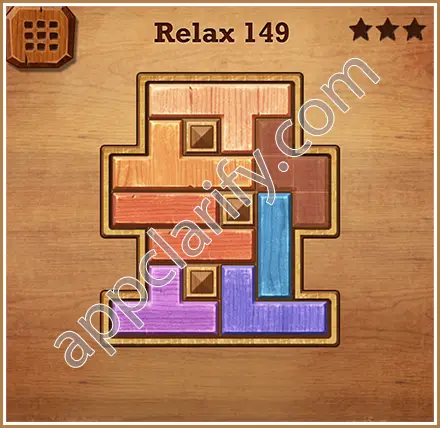 Wood Block Puzzle Relax Level 149 Solution