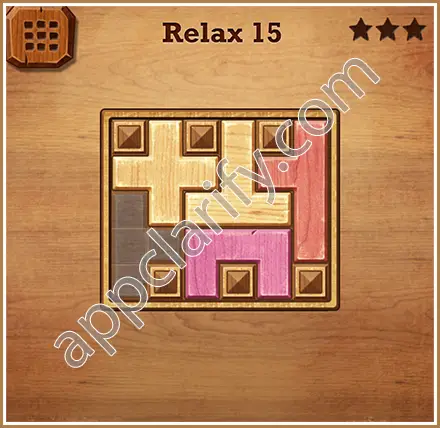 Wood Block Puzzle Relax Level 15 Solution