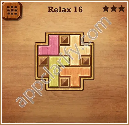 Wood Block Puzzle Relax Level 16 Solution