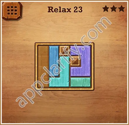Wood Block Puzzle Relax Level 23 Solution