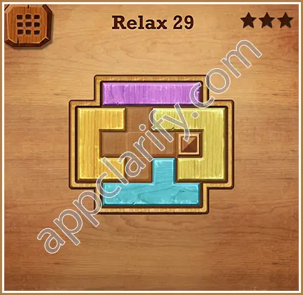 Wood Block Puzzle Relax Level 29 Solution