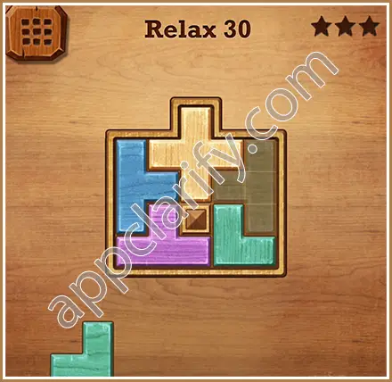 Wood Block Puzzle Relax Level 30 Solution