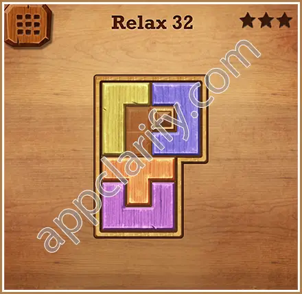 Wood Block Puzzle Relax Level 32 Solution