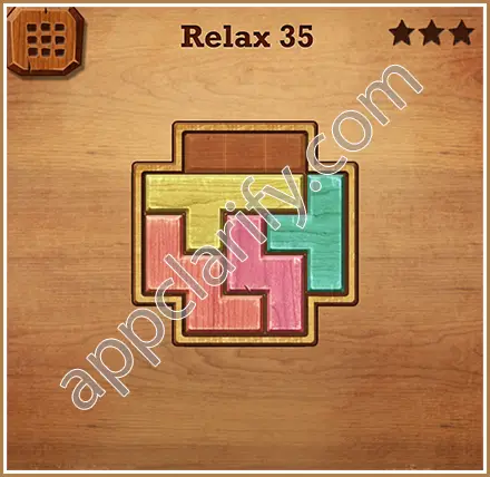 Wood Block Puzzle Relax Level 35 Solution