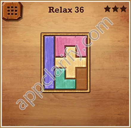 Wood Block Puzzle Relax Level 36 Solution