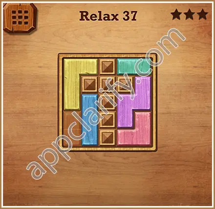 Wood Block Puzzle Relax Level 37 Solution
