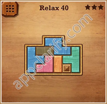Wood Block Puzzle Relax Level 40 Solution