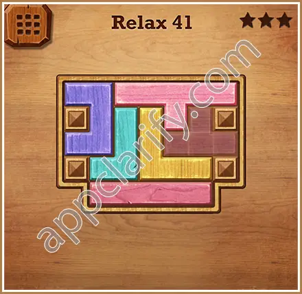 Wood Block Puzzle Relax Level 41 Solution