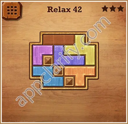 Wood Block Puzzle Relax Level 42 Solution