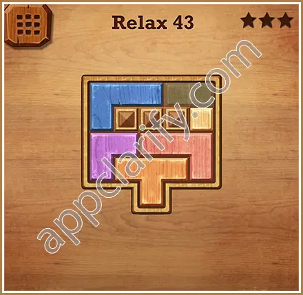 Wood Block Puzzle Relax Level 43 Solution