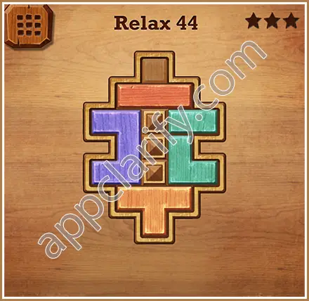 Wood Block Puzzle Relax Level 44 Solution