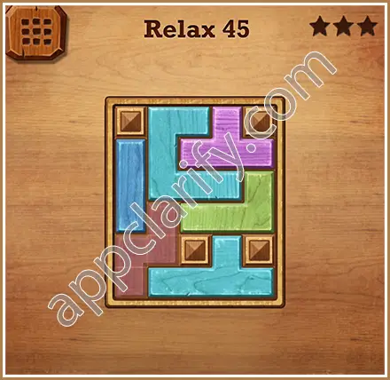 Wood Block Puzzle Relax Level 45 Solution